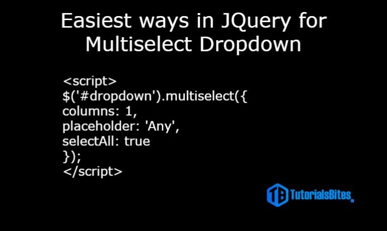 JQuery Multiselect Dropdown With Custom Icon Tutorials Bites