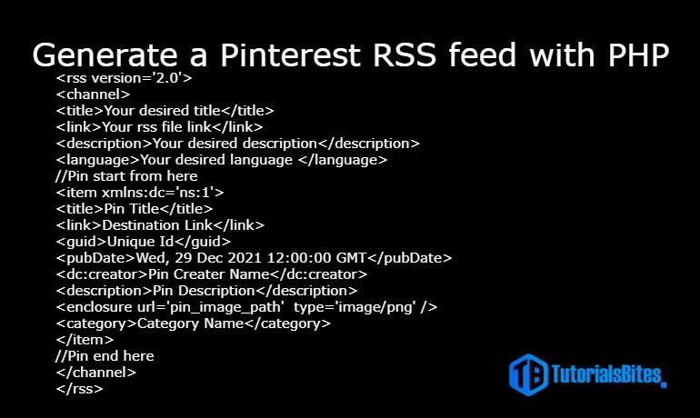 Pinterest RSS feed